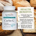 TRANSFORMACIÓN LA GENESIS DE LA BUENA SALUD Enzymes Carbo-G High Potency Enzyme Blend Fórmula Suplemento con Probióticos " Herbs for Carbohydrate Breakdown, Nutrient Absorption, 90 cápsulas