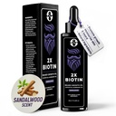 Biotin Concentration Beard Thickener & Softener - 2oz with Castor Oil, Rosemary Oil, and Vitamins - Sandalwood Scent for Men
