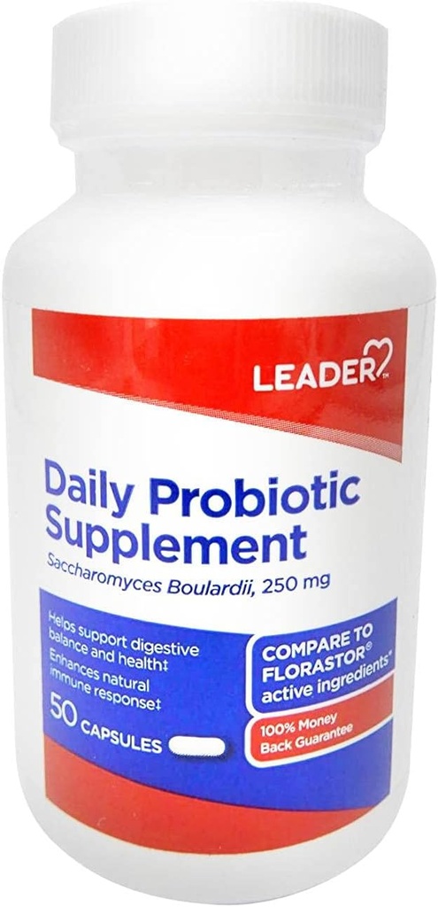 Líder Daily Probiotic Capsules 50 Ct. Promueve Equilibrio Digestivo & Gut Health