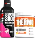 PROSUPPS L-Carnitina 3000 Zapatos líquidos libres estimulantes (31 Servings, Dragon Fruit) y Termo grasa quemando de polvo termogénico (25 Servings, Molten Mango) Bundle