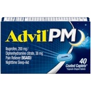 Advil PM Caplets, Ibuprofen 200mg, Sleep Aid, 40 Count