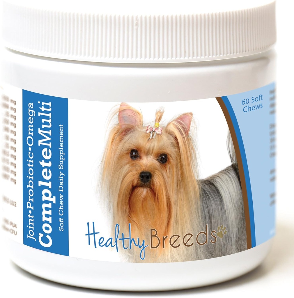 Saludable razas Yorkshire Terrier Todo en Un Multivitamin Soft Chew 60 Cuenta