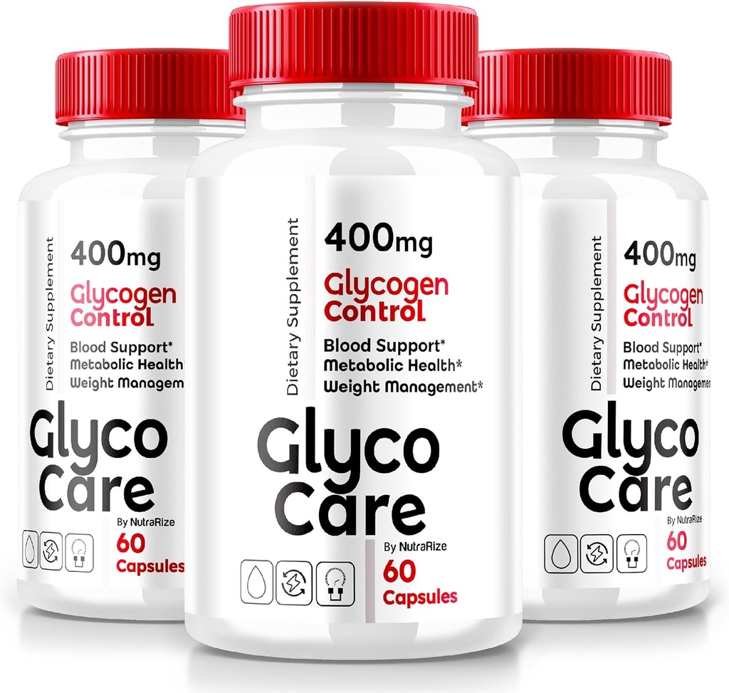 (3 Pack) Glyco Care Capsules, Glyco Care Advanced Blood Support Supplement, Glyco Care Health Support Pills, Maximum Strength Formula for General Wellness, All Natural GlycoCare Reviews (180 cápsulas)
