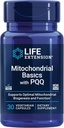 Extensión Mitocondrial Basics with PQQ, L-Taurine, R-lipoic Acid, foundational Supplement for Cellular Energy Production, Brain and Heart Health, Gluten-Free, Non-GMO, Vegetarian, 30 Capsules