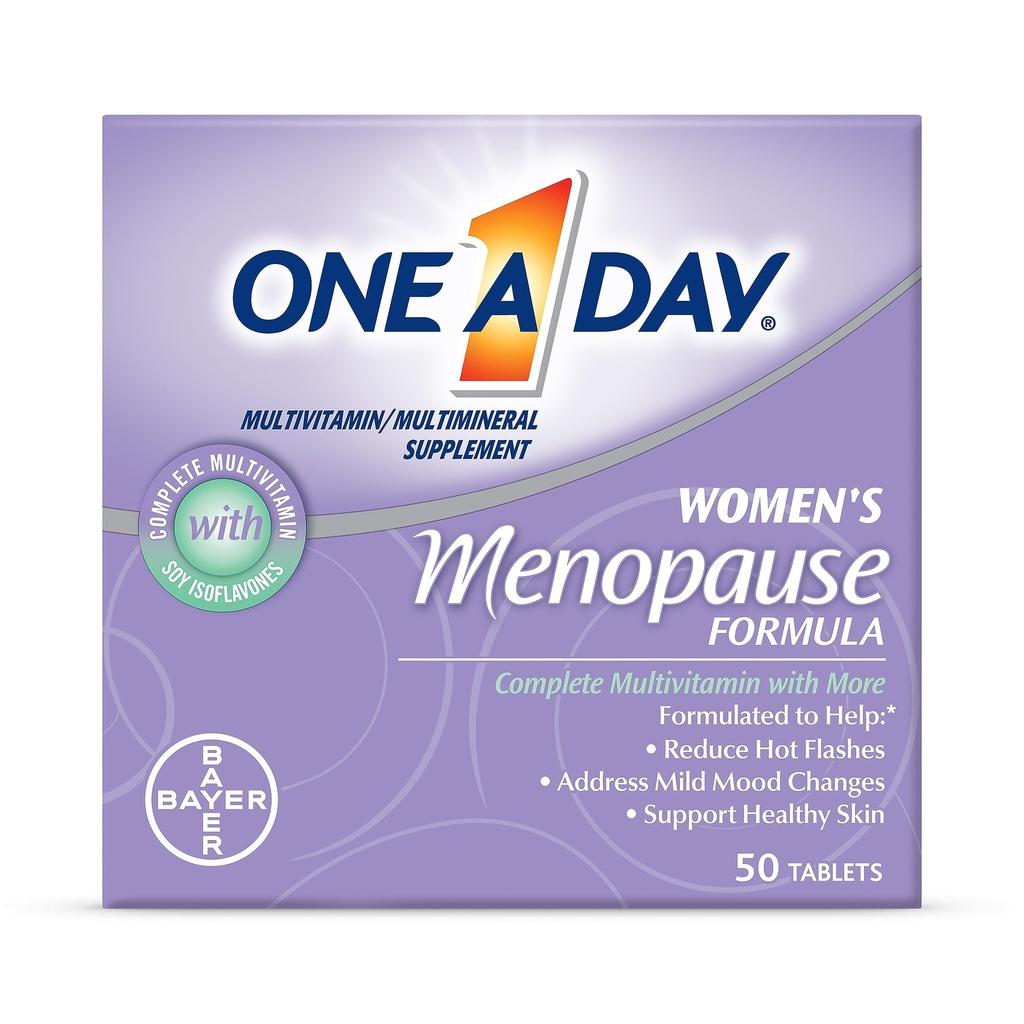 Un día La menopausia multivitamínica de las mujeres con vitamina A, vitamina C, vitamina D, vitamina E y zinc para el apoyo a la salud inmune, salud ósea, 50 cuenta