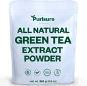 Purisure Green Tea Extract Silencio Powdered Tea from Premium Green Leaf ← Unsweetened Vegan Tea for Latte &amp; Smoothie Recipe  All-Natural Antioxidant Green Tea Powder with EGCG &amp; Polyphenols ← 500 Servings