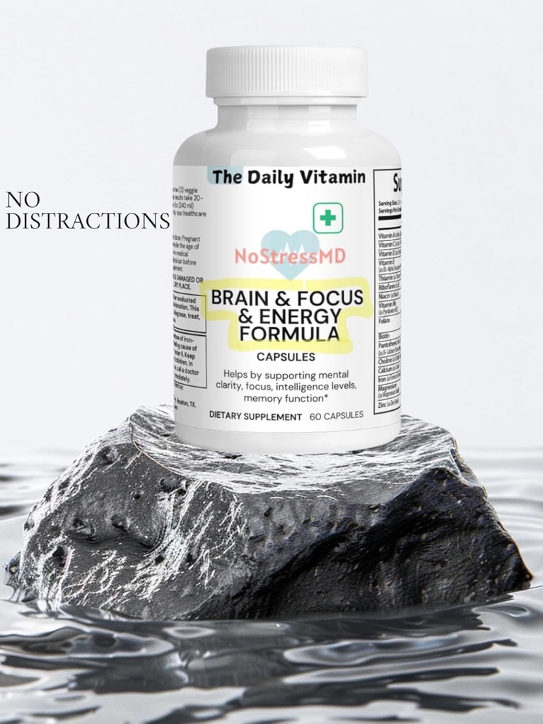 Chakra Wealth Brain and Focus Chakra Brain & Focus Supplements – Maximice la productividad & Minimize Distraction (60 cápsulas)