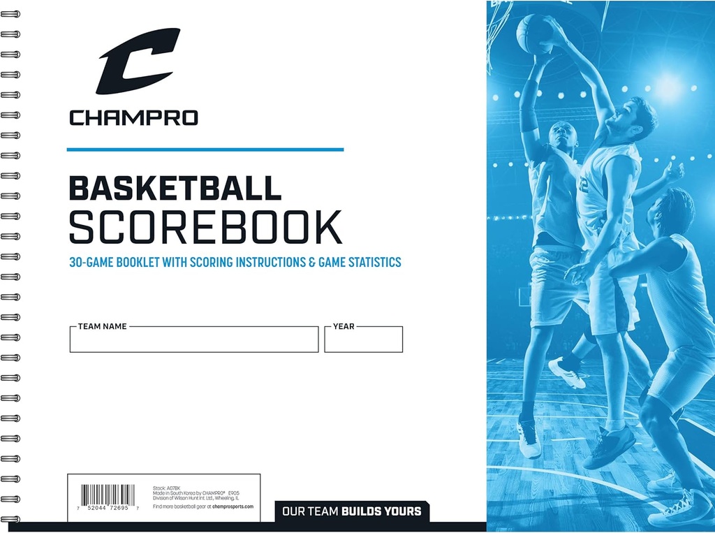 Champro Basketball Score Book (White)
