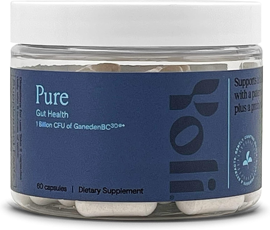 Probióticos puros Yoli® para la salud digestiva - Suplementos de Salud Gut para hombres y mujeres - cápsulas probióticas 1 billón CFUs