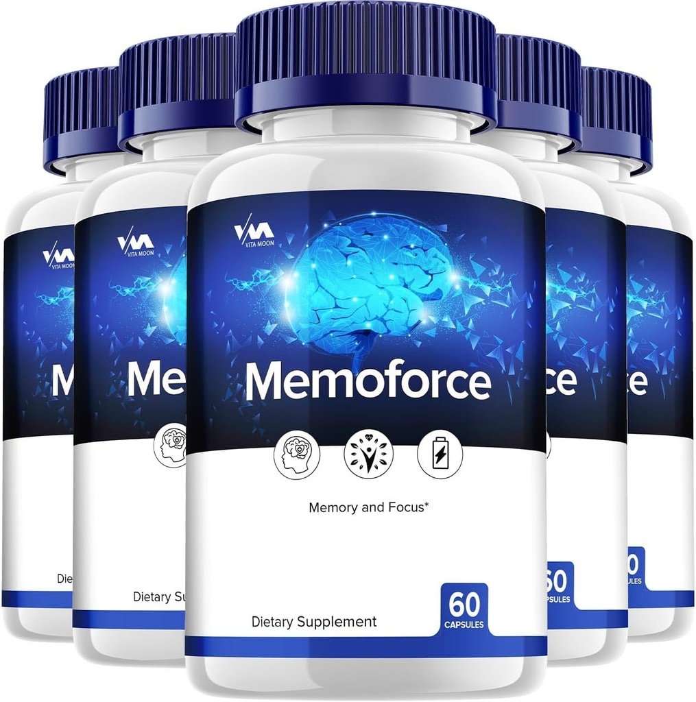 Vitamoon Memoforce Suplemento cápsulas – Memoforce Nootropics Pills, Memoforce Clarity Focus and Reviews, 300 cápsulas