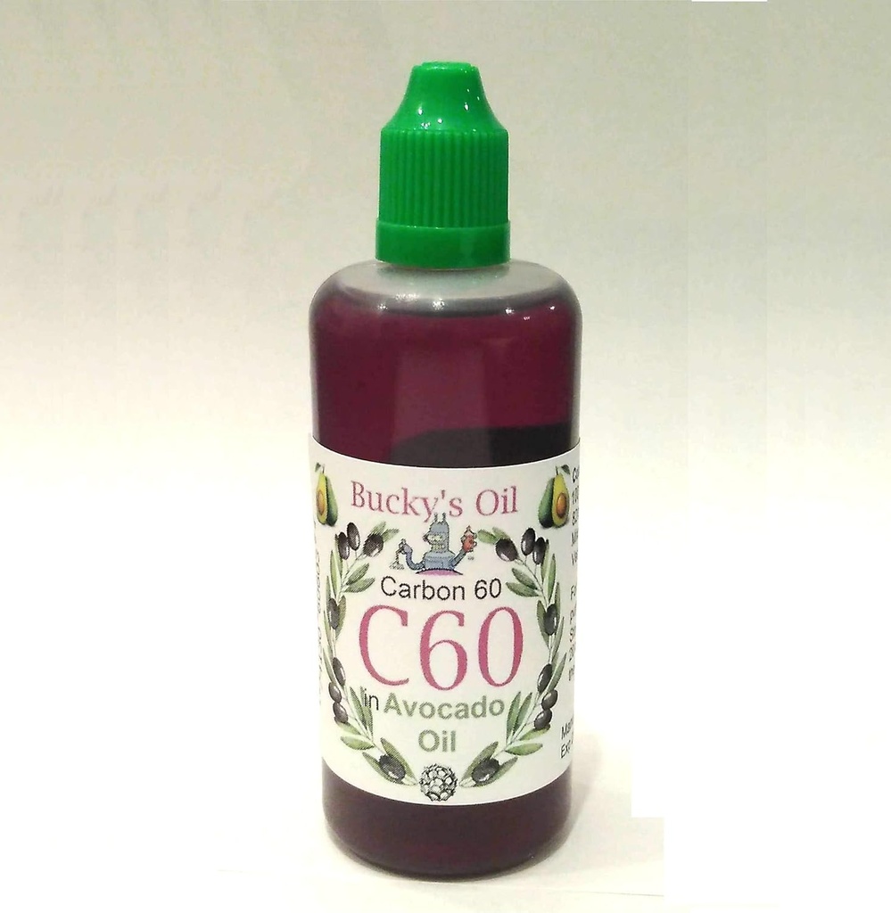C60 Aceite de aguacate - 100ml Botella - 82mg Carbon 60 99,9% en Avocado Oil