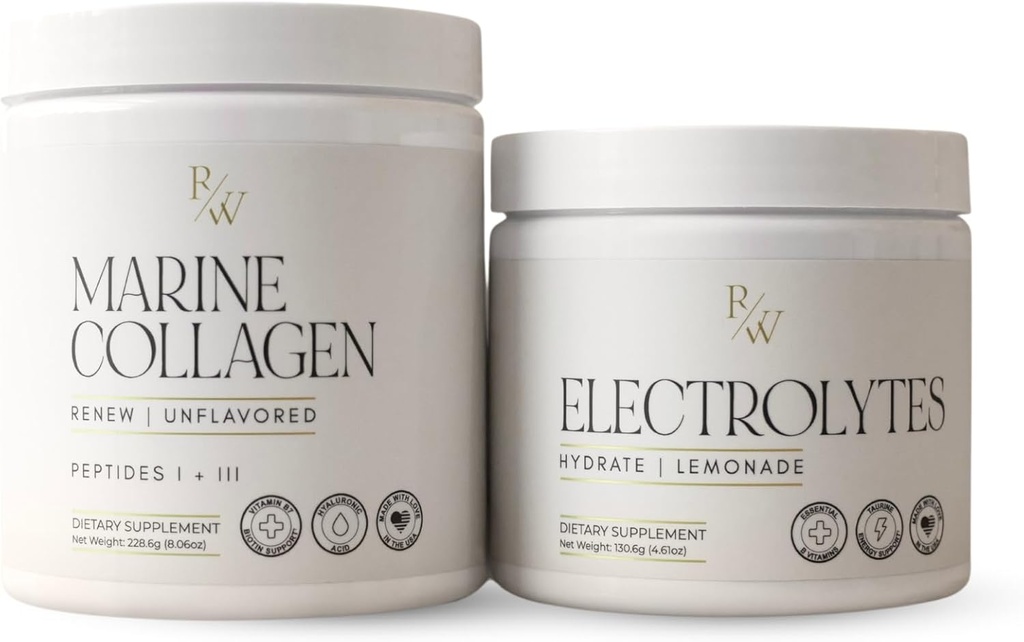 Body + Beauty Bundle &amp; Save, Renew Marine Collagen Powder + Hydrate Lemonade Electrolyte Powder