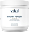 Vital Nutrients Inositol Powder ← Myo Inositol Suplemento para Mujeres y Hombres Silenciosos Apoya Energía, Sistema Nervioso, Metabolismo " Función Ovárica*  Vegan, Gluten, Dairy, Soy Free ← 56 Servings