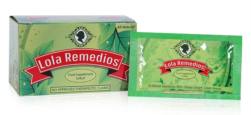 Lola Remedios Food Supplement Syrup 12 sachets/Box