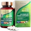 zooone Lutein y Zeaxanthin Eye Vitamins, Eye Vitamin and Mineral Supplement with Vitamin C E Zinc Copper, Vision Support for Macular Degeneration, Eye Health Pills for Adults &amp; Seniors, 90 Capsules