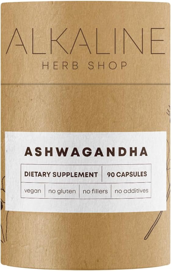 Alkaline Herb Shop Ashwagandha Suplemento 90 cápsulas
