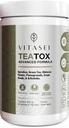 Vitasei Teatox Detox &amp; Cleanse Support Powder, Digestion Booster W/Green Tea, Spirulina, Artichoke, Jamaican Flower " Grape Seeds, Support Suplemento " Meal Replacement Powder, Green Apple Flavor 16oz