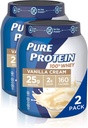 Whey Protein Powder by Pure Protein, Gluten Free, Vanilla Cream, 1,75lbs, 2 Pack