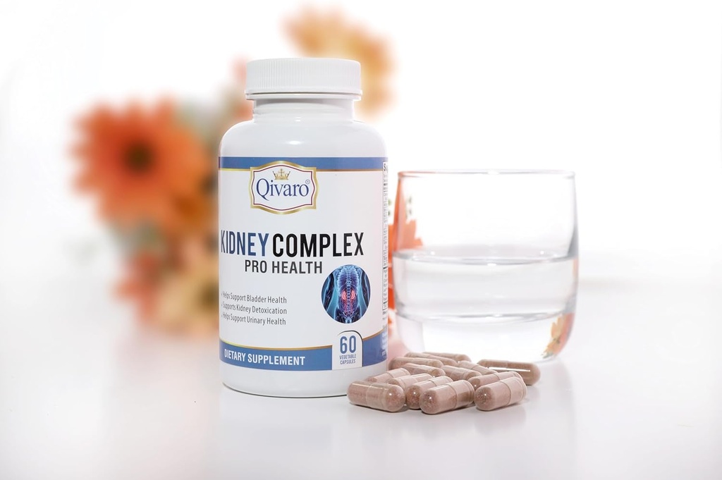 Kidney Complex Pro-Health - Suplemento de Apoyo al Riñón - Kidney Health Support Formula with Cranberry Extract - Helps Support Healthy Kidneys & Urinary Tract – 60 Vegetable Capsules