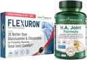 Purity Products Flexuron Joint Formula + H.A. Joint Flexuron (Krill Oil, Low Molecular Weight Hyaluronic Acid, Astaxanthin) - HA Joint (BioCell Collagen, Boswellia Serrata, Quercetin, H.A. + Más)