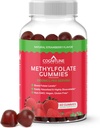 CogniTune Methylfolate Gummies - Easy to Take High Potency L-Methylfolate, Folate Supplement for Brain, Heart Health &amp; Immunity, Delicious Strawberry Flavor, Non-GMO, Vegan, Gluten-Free