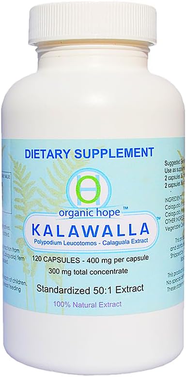 (Calaguala) con Polypodium Leucotomos para soporte de sistema inmunitario, potencia más alta 50:1 Extracto 400mg. (120 cápsulas vegetarianas)