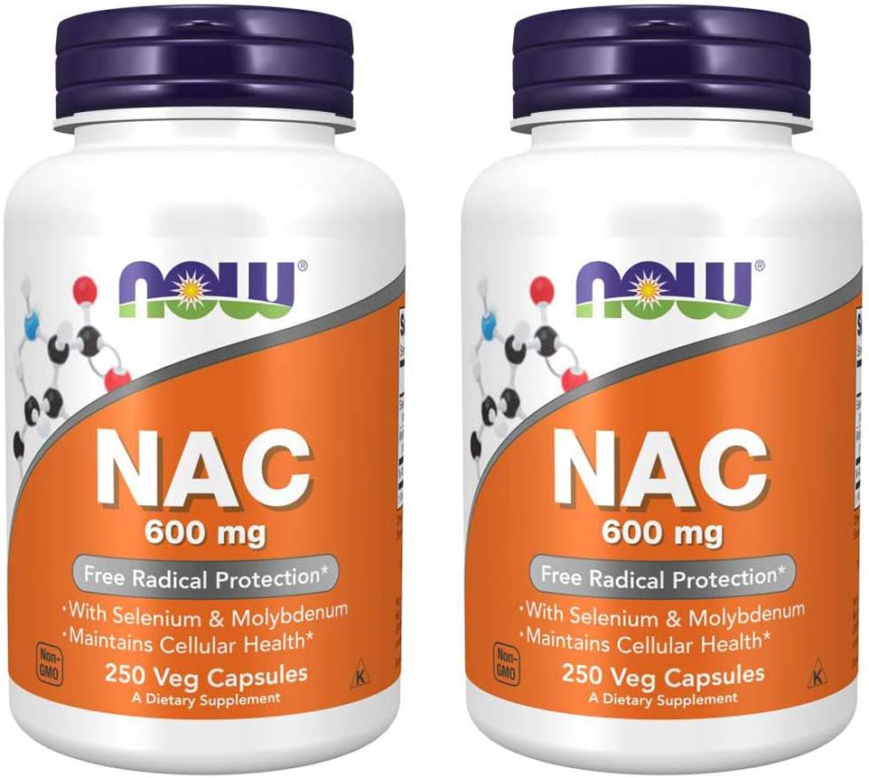 Ahora Foods Nac-Acetyl Cysteine 600mg, 250 Vcaps (500 (250X2))