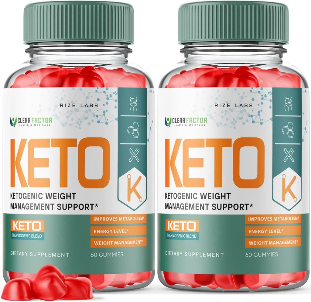 (2 Pack) Factor claro Keto ACV Gummies - Factor claro para la pérdida de peso avanzada, Keto + ACV Gummy, Clear Factor Suplemento de fuerza máxima, ClearFactor Gummies Comentarios (120 Gummies)