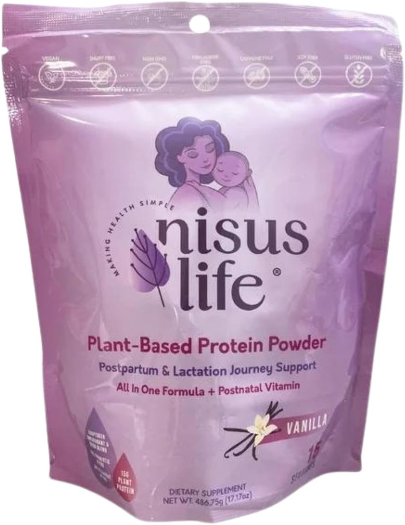 Postpartum " Lactation Journey Protein Powder (17.17 OZ, Vanilla)