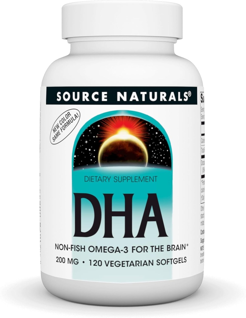 Fuente Naturales DHA, Neuromins 200 mg Omega no-Fish-3 para el cerebro