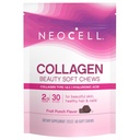 NeoCell Collagen Beauty Soft Chews with Vitamin C and Hyaluronic Acid, For Hair, Skin and Nail Health, Fruit Punch, Soft Chews, 60 Count, 1 Bag