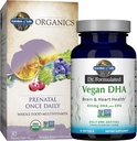 Jardín de Vida Una vez Daily Vegan DHA + Prenatal Multi Bundle: Dr Formulated Vegan DHA 30 Softgels + Orgánicos Prenatal Once Daily Multivitamins with Folate for Women’s Prenatal Health, 30 Tablets