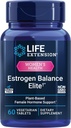 Extensión de vida Estrógeno Balance Elite, Menopause Support Supplement, Hormone Balance, Hot Flashes, Night Sweats, Vaginal Dryness, Gluten-Free, Non-GMO, Vegetarian, 60 Tablets.