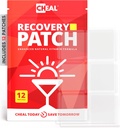 Patches de recuperación de fiestas - 12 Pack - Bounce Back After a Night Out. B Complejo Formula for Better Mornings - 100% Natural. Transparent &amp; Waterproof - Parte esencial - Uso antes de beber