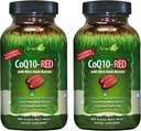 Irwin Naturals CoQ10-RED - 60 Líquidos Soft-Gels, Pack de 2 - Avanzado Heart Health Support with Nitric Oxide Booster to Support Blood Flow - 60 Total Servings
