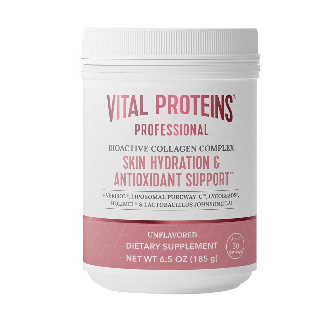Proteínas Vital Profesional Bioactive Collagen Complex Hydration & Antioxidant Support, 6.5oz
