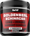 Goldenseal Root Capsule with Echinacea, Panax Ginseng Root, Immune Support Complex as Elderberry, Garlic Bulb - 60 Capsules - Digestive Health, Body Balance & More - Goldenseal Root Powder