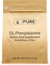 Ingredientes originales puros DL-Phenylalanine Powder (4 oz) Siempre puro, sin artillería o aditivos