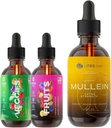 Bundle - Frutas multivitamínicas y verduras &amp; hoja Mullein Extracto 4 oz - Vitamina Immune Booster y Lung Support Suplemento
