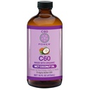 C60 Purple Power Organic MCT Coconut Oil, Organic Cold-Presed Coconut Oil, 99.99% Puro C60 Carbon Fullerenes (16 oz)