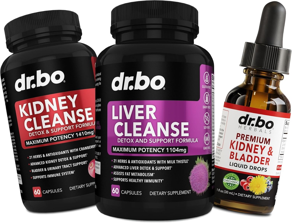 Limpiador de hígado desintoxicación gotas de la vejiga - Renal Liver Detox Support Suplemento gotas líquidas, leche Esteto Dandelión - Apoyo al riñón Suplemento Salud de la vejiga Salud renal Vitaminas