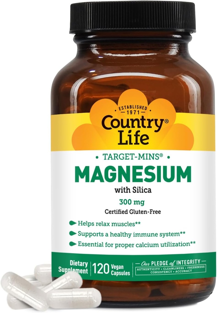 Target-Mins Magnesium with Silica 300 mg 120 Vegetarian Capsules