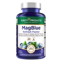 Purity Products MagBlue Refresh Factor Super Boost - Magnesium Bisglycinate, Shoden Ashwagandha, Vitamina D3, Zinc y Boron - 90 Tablets