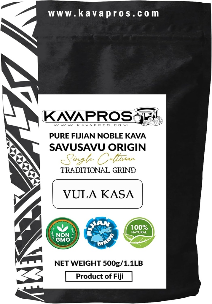 Kava Powder Single Cultivar Vula Kasa Fijian Kava Root Powder High Potency 4yr Matured Pure Organic Kava-Kava de Fiji