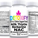 SHIZAM Milk Thistle NAC Suplemento N-Acetyl Cysteine for Glutathione Silencio Detox Cleanse Suplemento Silencio Liver Health Formula w Berberine Artichoke Extracto Dandelion Root Beetroot Glynac Powder