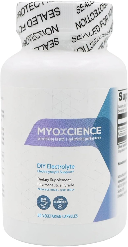 Electrolito DIY tóxico 99 mg Potasio y 50 mg Citrato de magnesio por cap en formas biodisponibles