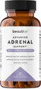 Apoyo Adrenal para Mujeres y Hombres – Gerente de Cortisol – Suplemento Alivio de Estrés Natural - Fatiga Adrenal, Salud Mood y Suplementos de Energía con Ashwagandha & L-Tyrosine – 60 cápsulas Veggie No GMO