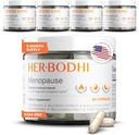 Menopause Hormonal Balance for Women, Estrogen Soy Isoflavones Menopause Suplemento para Mujeres, Ashwagandha, Black Cohosh Hot Flashes Menopause Relief, Night Sweats Relief 300Caps