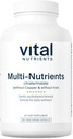Nutrientes Vitales Multi-Nutrients 3 vidasVegetarian Multivitamínicas AnteriorCitrate/Malate Fórmula eternaSin Cobre o Hierro Intimidad Multi Vitamina, Mineral, & Antioxidante Suplemento permanente Gluten, Dairy, Soy Libre de VidaNon-GMO habit180 Capsules
