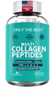 Péptidos Multi Collagen Premium Capsules 1800mg - Tipos I, II, III, V, X Para soportar la piel, el cabello, uñas - Ayuda Huesos, Juntas, Musculos, & Salud Digestiva* Suplemento Hidrolyzed Collagen 90 cápsulas